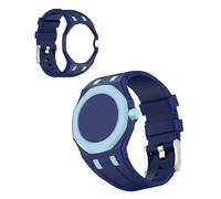 Binovaren Bumper Case Band Compatible with Swatch Royal Pop Watch, 2-in-1 Shockproof Protective Frame + Silicone Sport Strap, Convert Your Pocket Watch to Wristband (Sky Blue,at Three O'Clock)