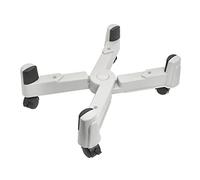 BinOxy CPU Stand/CPU Holder PC Tower Stand, Mobile CPU Holder Desktop PC Case Stand Cart, Adjustable Width with 5 Caster Wheels, Fits Most PC Cases Under Desk PC Tower Stand Holder (Color : Gris)