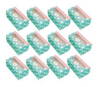 BinPhorm 2 Holes Cupcake Box,12 PCS Candy Sweet Boxes with Window Paper Treat Packing Gift Box for Muffins Cupcakes Fairy Cakes Treats Cookies