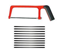 BinPhorm Hacksaw,Professional Small Adjustable Angle Junior Hacksaw Small Craft Saw with 10 Exchangeable Blades for Cutting PVC Pipe Shingles and Wood