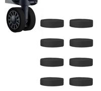 BinPhorm Luggage Wheel Covers,8 PCS Silicone Suitcase Wheel Protector Covers Trolley Case Caster Covers Luggage Compartment Spinner Wheel Covers for Suitcases or Office Chair Caster