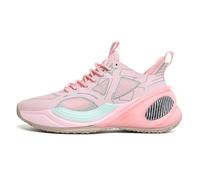 BINQER Men's Basketball Training High Top Woven Sports Shoes(Pink,4.5 UK)