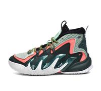 BINQER Men's High Top Anti Slip Basketball Shoes, Professional Performance Sports Boots(Green,10 UK)
