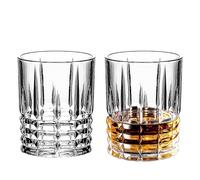 binsakao Whiskey Glasses Set of 2, 11.6 oz Whisky Glass, Crystal Old Fashioned Whisky Glass Set for Men, Thanksgiving Day, Father Day Gift, Whiskey Tumblers for Cocktails, 343 ml