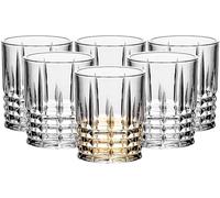binsakao Whiskey Glasses Set of 6, 11.6 oz Whisky Glass, Crystal Old Fashioned Whisky Glass Set for Men, Thanksgiving Day, Father Day Gift, Whiskey Tumblers for Cocktails, 343 ml