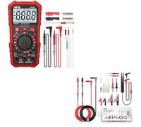 BINTA Digital Multimeter 2000 Counts with AC/DC Voltage, 25PCS Silicone Multimeter Test Leads Kit with Replaceable Test Probes 4PCS for Automotive Home Industrial Electronic Testing