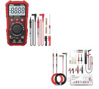 BINTA Digital Multimeter 4000 Counts with AC/DC Voltage, 25PCS Silicone Multimeter Test Leads Kit with Replaceable Test Probes 4PCS for Automotive Home Industrial Electronic Testing