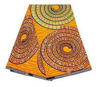 BintaRealWax African Fabric Ankara Wax Prints 6 Yards Kente Cloth for Party Dress FP6401