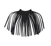 BintaRealWax African necklaces for women tassel shoulder necklaces ladies Halloween party jewelry, Polyester, fabric