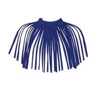 BintaRealWax African necklaces for women tassel shoulder necklaces ladies Halloween party jewelry, Polyester, fabric