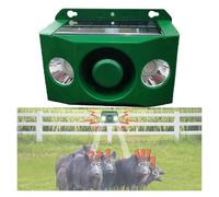 BINWAN Animal Repeller,Animal Deterrent Devices,Beast Repellent Solar Warning Lights With Loud Volume, Solar Security Alarm Lights 5 Modes, Flashing Motion Sensor Light