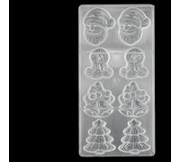 Binwat Chocolate Candy Mold PC Polycarbonate Chocolate Making Mould (Christmas Series)