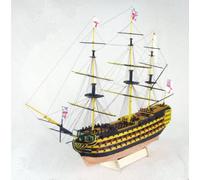 Binwat Scale DIY Hobby Wooden Ship Science Equipmen Assembly Model Boat Kits Sailing Boat Kit Decor Toy Gift(1:200)