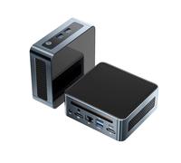 Binxarn MN56 Mini PC AMD Ryzen 5 5600H(6C/12T, up to 4.2 GHz), Mini Desktop Computer 16GB DDR4-3200M RAM 512GB PCIe3.0 SSD, Small Micro Desktop PC Support Wifi6 / BT5.2 / Dual HD, Type-C, USB3.0