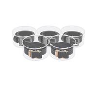 binxun 5-Tier Clear Acrylic Belt Organizer Belt Case Storage Holder and Display with Detachable Tiers & Water-Repellent Polished Finish Versatile Display Rack for Belts Jewelry & Accessories Storage