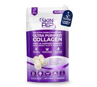 Bio-Active 100% Pure Bovine - SkinPep Hydrolysed Collagen Peptides 120 Capsules, 1080mg | Vitamin C & Hyaluronic Acid | Grass-Fed, Halal Certified, UK Made | Type I & III Skin, Hair & Joints Support