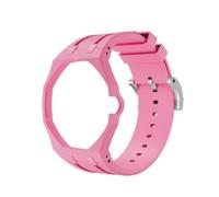 Bio Ceramic Silicone Integrated Watch Case Strap for Swatch X APRoyal Pop