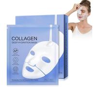 Bio Collagen Face Mask 6pcs, Collagen Sheet Mask, Bio Collagen Overnight, Deep Hydration & Firming, Reduce Fine Lines & Wrinkles, Pore Minimizing
