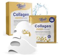 Bio Collagen Face Mask for Deep Hydration - Anti-Ageing Overnight Face Mask for Skin Repair - Pore Minimizing and Brightening Collagen Masks (Pack of 5)
