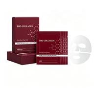 Bio-Collagen Face Mask - Korean Deep Anti Wrinkle Mask, Collagen Mask, Night Face Mask, Overnight Lift Korean Face Masks with Naturally Mild Formula for Skin, Reduce Fine Lines & Wrinkles (2PC)