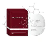 Bio Collagen Face Mask,Night Wrapping Face Mask,Release Formula for Glass Skin,Reduce Fine Lines & Wrinkles,Reduces Sagging & Fine Lines