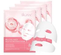 Bio Collagen Face Mask Overnight - 4 Pack Bio Collagen Real Deep Mask Korean Hydrating Hydrogel Mask Deep Collagen Anti Wrinkle Lifting Repair Brighten Mask