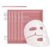 Bio collagen Face Mask,Overnight Hydrogel Mask,Real Deep Collagen Face Mask, Deep Hydration, Reduce Wrinkles, Face Skincare, Hydrating,Pore Minimizing,5PCS Hydrating Overnight Hydrogel Mask