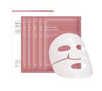 Bio collagen Face Mask, Real Deep Collagen Face Mask, Deep Hydration, Reduce Wrinkles, Face Skincare, Hydrating,Pore Minimizing,5PCS Hydrating Overnight Hydrogel Mask