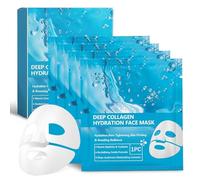 Bio Collagen Overnight Face Mask, 5Pcs Deep Hydrating Mask, Anti-Aging Night Treatment for Skincare, Reduces Fine Lines & Wrinkles, Minimizes Pores, Improves Skin Elasticity