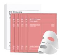 Bio Collagen Overnight Hydrogel Mask - Face Mask for Glass Skin, 5 Pcs - Deep Hydration & Anti-Aging Night Treatment