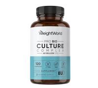 Bio Culture Complex - 60 Billion CFU - 120 Capsules 2 Months Supply | Bio Cultures for Women & Men - 20 Strains like Lactobacillus & Bfidobacterium - With Added Organic Inulin & FOS