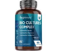 WeightWorld Bio Cultures Complex Probiotics and Prebiotics - 77 Billion CFU - 60 Capsules