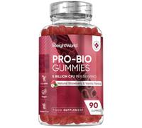 Bio Culture Gummies with Inulin - 5 Billion CFU - 45 Days Supply | 90 Vegan Gummies - Natural Strawberry & Vanilla Flavour - Spore-Forming Bacillus Coagulans Strain & Inulin