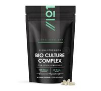 Bio Cultures Complex 100 Billion CFU - 20 Live Bacterial Cultures - 60 Vegan Capsules - Resealable and Recyclable Pouch by Alpha01