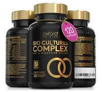 Bio Cultures Complex | 5 Billion CFU, 6 Live Culture Strains with Prebiotic FOS | 120 Vegan Capsules | One-a-Day Gut & Digestive Support | Vegan & Gluten-Free | 4-Month Supply | Made in the UK