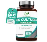 Bio Cultures Complex 50 Billion CFU - 6 Months Supply - Lactobacillus Acidophilus & Saccharomyces Boulardii - 180 Vegan Capsules - for Women & Men