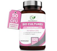 Bio Cultures Complex for Women 50 Billion CFU - 120 Vegan Capsules | Multi-Strain Live Cultures Formula with 190mg Cranberry Extract, Lactobacillus Reuteri & Rhamnosus, 4 Month Supply