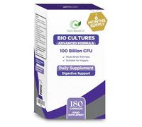 Bio Cultures Complex Probiotics & Prebiotics 100 Billion CFU - 6 Month Supply - Pro biotics for Gut Health with Lactobacillus & Saccharomyces Boulardii - Vegan Probiotics for Men & Women - 180 Caps
