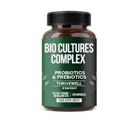 Bio Cultures Complex | Probiotics & Prebiotics | 80 Billion CFU | 20 Strains incl. Lactobacillus Reuteri, Rhamnosus, Acidophilus, and Longum | 2 Months Supply | 120 Vegan Capsules | UK Made