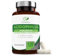 Bio Cultures Lactobacillus Acidophilus 75 Billion CFU - 120 High Strength Vegan Live Cultures Capsules, Gluten Free, UK Made, 4 Month Supply