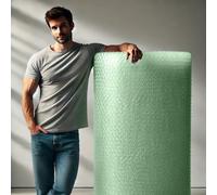 Bio-degradable Bubble Wrap - Roll of Quality Bubble Wrap for Removal Moving Packaging Storage (750mm x 100metres)