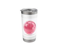 Bio Digital Fluid Orb Pink Liquid Sphere Art Stainless Steel Insulated Tumbler