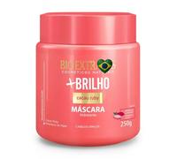 Bio Extratus +Shine Hair Mask 250g - Intensive Treatment with Cacau Ruby and Algae Polymers, Brazilian +Brilho with Natural Ingredients, Hydration, and Frizz Control