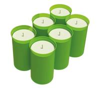Bio Green Set of 6 Ecological Candles Made of Biomass for Frost Guard Firefly | Approximately 42 Hours Burning Time per Candle | Sustainable | CO² Neutral