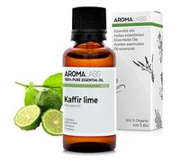 BIO - Kaffir Lime Essential Oil - 30mL - 100% Pure, Natural, Chemotyped and AB/Cosmos Certified - AROMA LABS (French Brand)