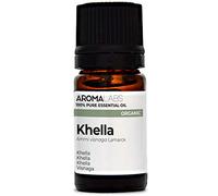 BIO - KHELLA Essential Oil - 5mL - 100% Pure, Natural, Chemotyped and AB/Cosmos Certified - AROMA LABS (French Brand)