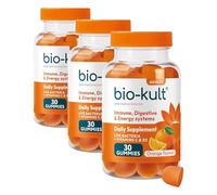 Bio-Kult 3in1 Gut Health Gummies for Adults | 2B CFU + Multivitamins | Orange Flavour | 30 Probiotic Gummies (Pack of 3)