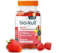 Bio-Kult 3in1 Gut Health Gummies for Kids | 2B CFU + Multivitamins | Strawberry Flavour | Ages 4+ | 30 Probiotic Gummies