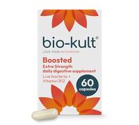 Bio-Kult Boosted Extra Strength Probiotic Supplement - 14 Live Bacterial Strains with Vitamin B12 | Gut Health & Digestive Support | Suitable for Travel, Antibiotics & Pregnancy | 60 Capsules