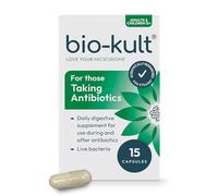 Bio-Kult for Those Taking Antibiotics - 14 Live Bacterial Strains - 8 Billion CFU - Supports Gut Flora Balance During Antibiotic Use - 15-Day Course - Gluten Free & Vegetarian - Suitable for Ages 12+